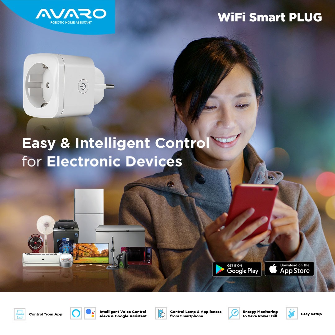 Colokan Pintar Avaro Smart Plug