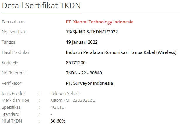 Redmi Note 11S Redmi 10A TKDN Indonesia
