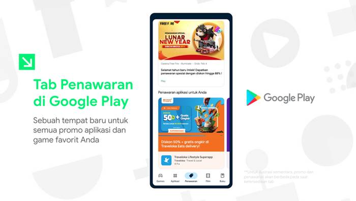Tab Penawaran Promo Game Aplikasi Google Play Store 