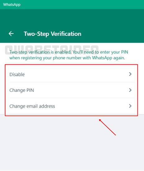 WhatsApp Verifikasi Dua Langkah 