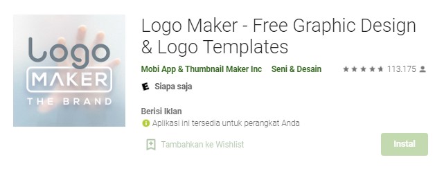 aplikasi pembuat logo Mobi Logo Maker