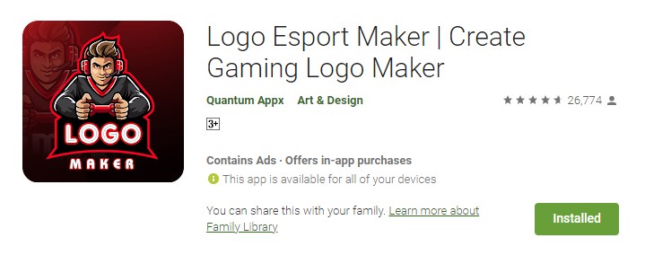 aplikasi pembuat logo Logo Esport Maker