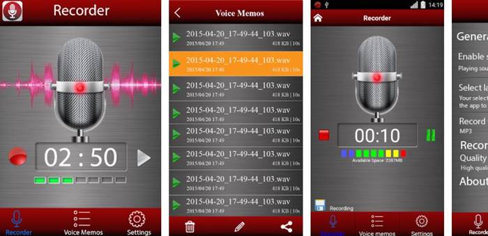 aplikasi audio recorder 