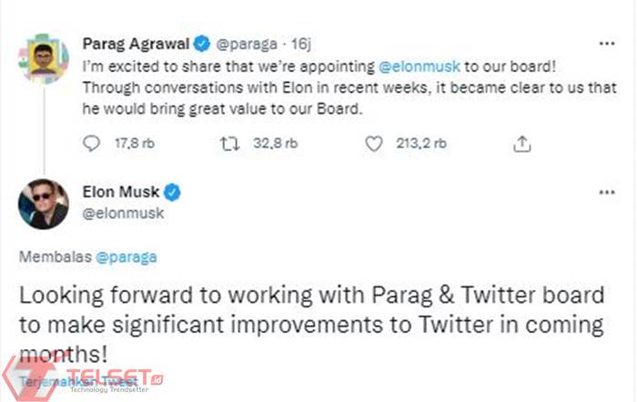 Elon Musk Dewan Direksi Twitter 