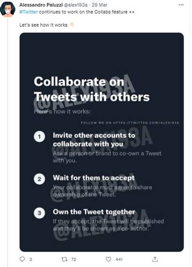 Fitur Collaborate Tulis Tweet Bersama Twitter