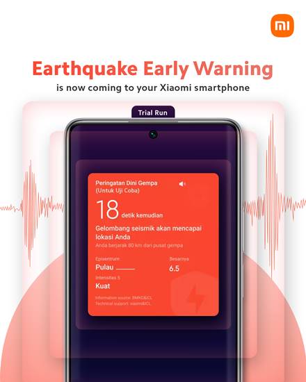 Fitur Peringatan Dini Gempa Bumi Xiaomi 