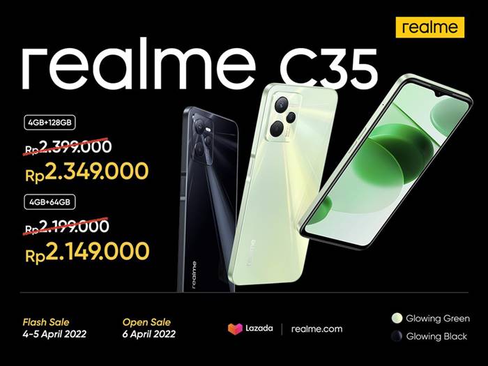 spesifikasi harga Realme C35