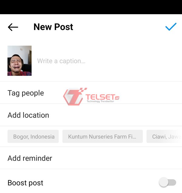 Cara menggunakan video filter menangis TikTok Instagram
