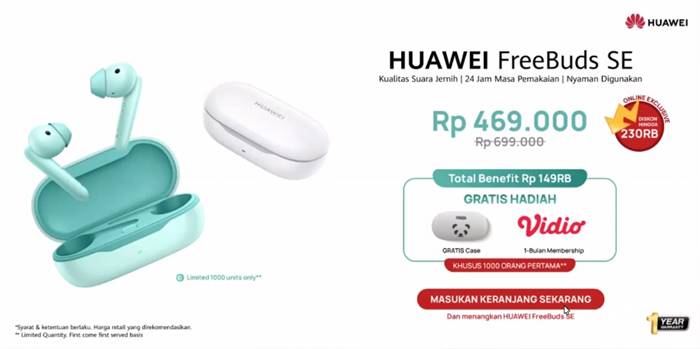 Harga Huawei FreeBuds SE 