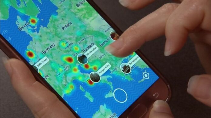 cek lokasi Snap Map Snapchat android ios