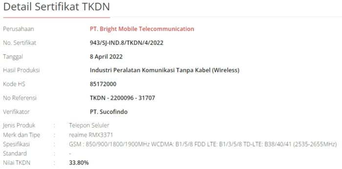 Spesifikasi Realme GT Neo 3T TKDN Indonesia