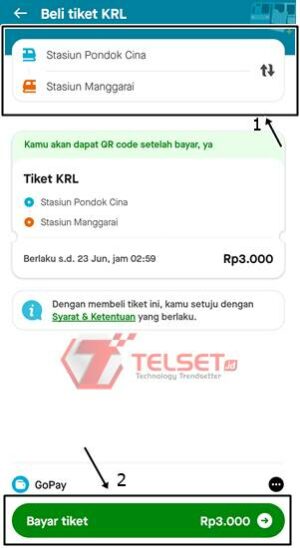 Cara Mudah Beli Tiket KRL Commuterline Di Gojek, Pakai GoTransit