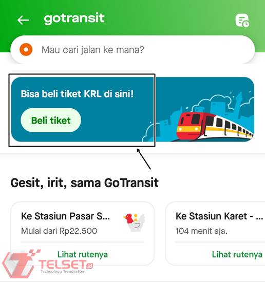 Tiket KRL Commuterline Gojek 