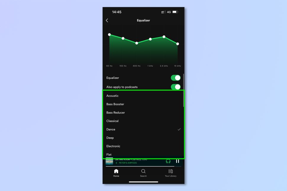 Equalizer Spotify Android dan iOS