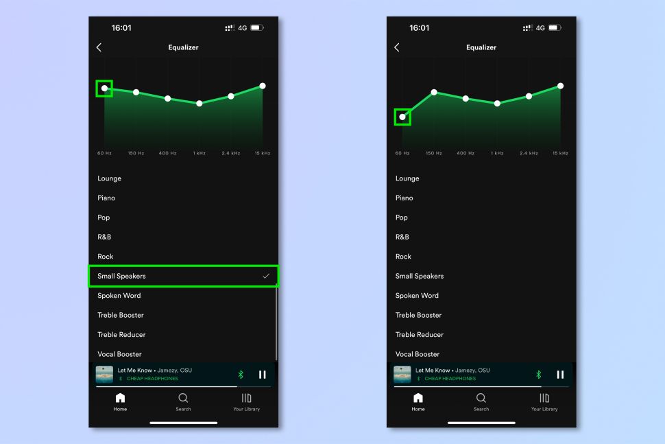 Equalizer Spotify Android dan iOS