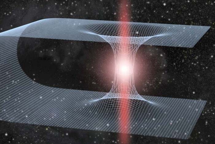 Lubang hitam di lubang cacing luar angkasa