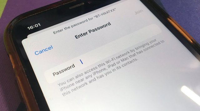 Password WiFi iPhone di iOS 16