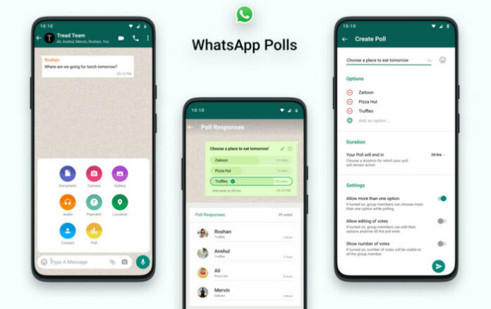 cara pakai WhatsApp Polls fitur