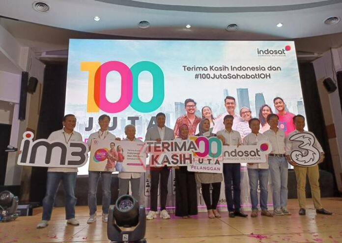 Indosat Ooredoo Hutchison 100 Juta Pelanggan