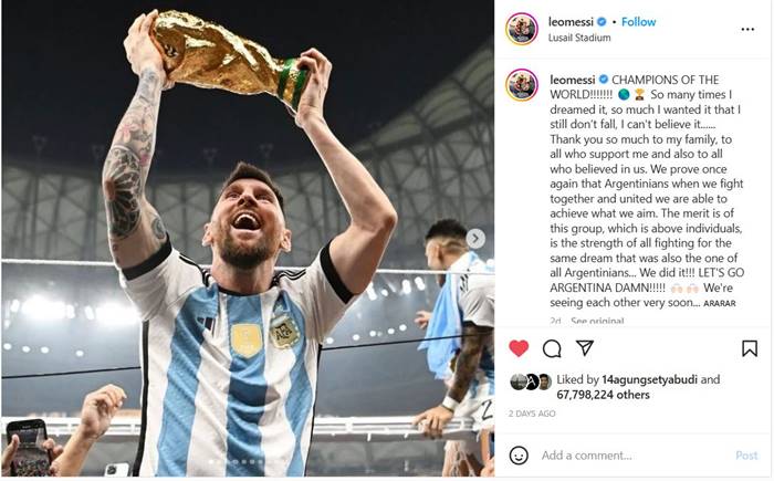 Lionel Messi Piala Dunia 2022