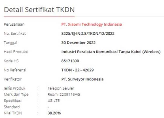 TKDN Redmi Note 11 Pro 2023