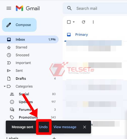 Cara Batalkan Email Gmail
