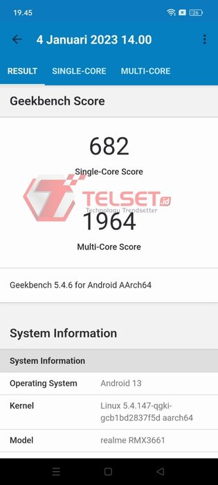 Hasil Pengujian Geekbench 5 Realme 10 Pro