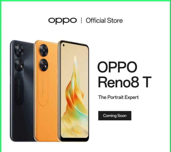 Desain Oppo Reno 8T 4G