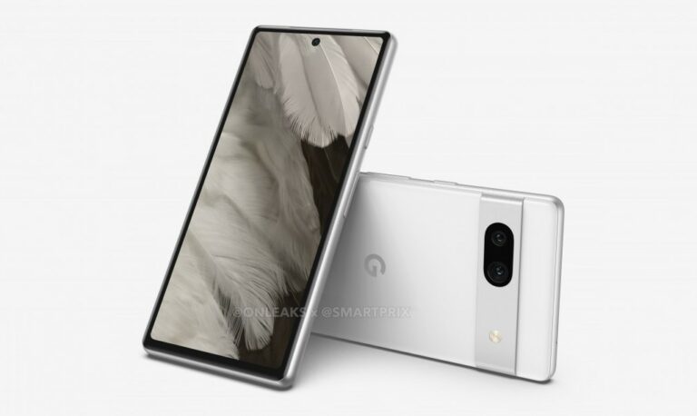 Desain Google Pixel 7a