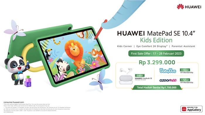 Harga Huawei MatePad SE Kids Edition 