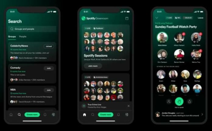 Spotify Live Audio Greenroom Pensiun