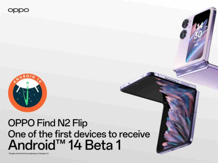 Oppo Find N2 Flip Android 14 Beta