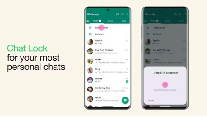 WhatsApp Fitur Chat Lock