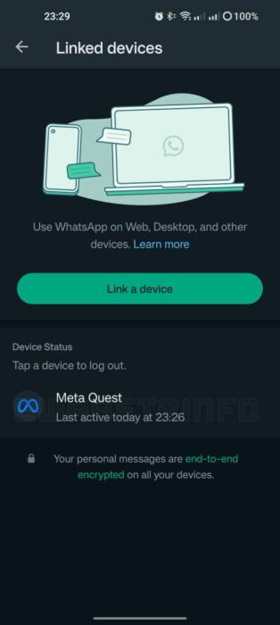 WhatsApp terintegrasi Meta Quest