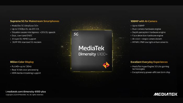 Fitur MediaTek 6100+ 