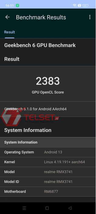Geekbench 6 CPU Realme 11 Pro+ (1)