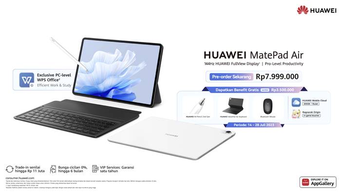 Harga Huawei MatePad Air 