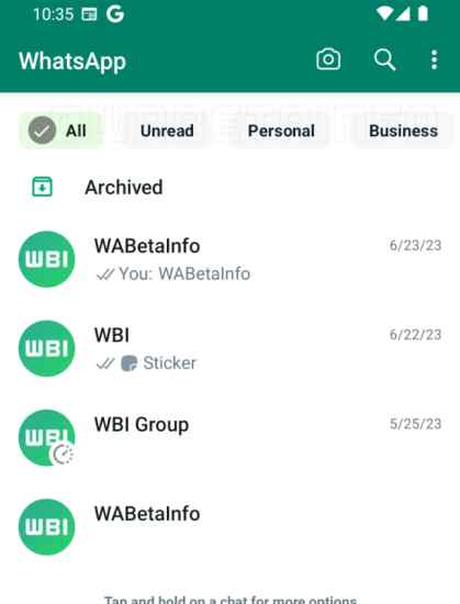 WhatsApp Filter Chat
