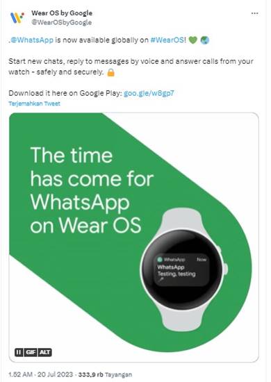 WhatsApp Wear OS 