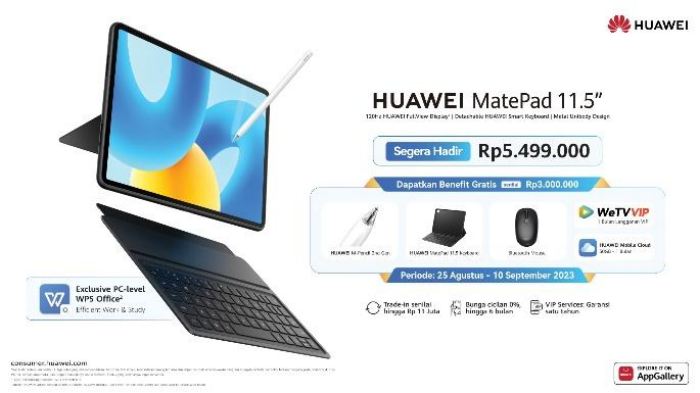 Harga Huawei MatePad 11.5