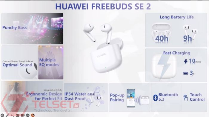 Spesifikasi Huawei FreeBuds SE 2