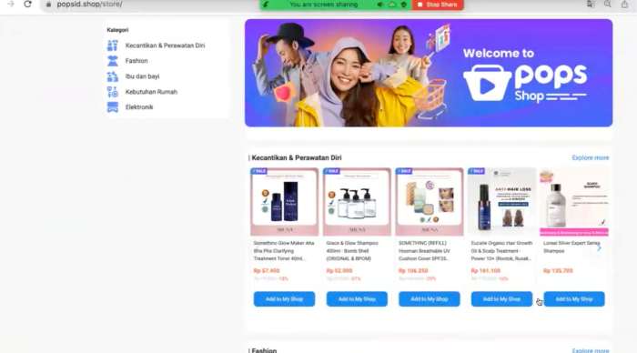 POP SHOP Indonesia Penjual Kreator 