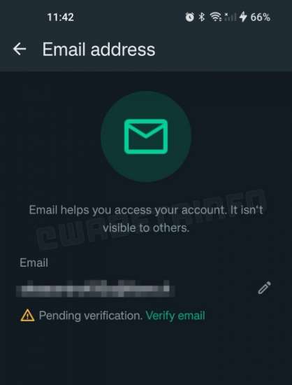 WhatsApp Verifikasi Email 