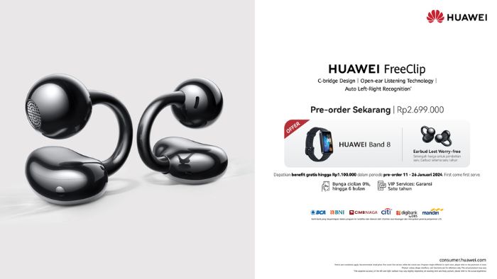 Harga Huawei Free Clip
