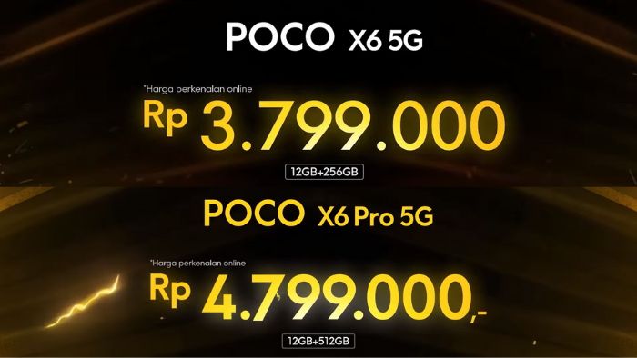 Spesifikasi Poco X6 Series