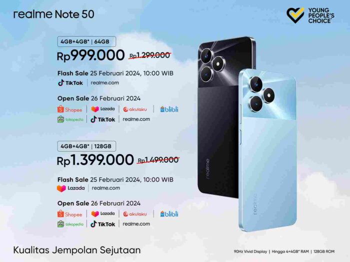 Harga Realme Note 50