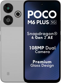 Poco M6 Plus in Misty Lavender, Ice Silver and Graphite Black