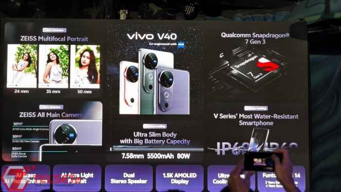 Spesifikasi Vivo V40