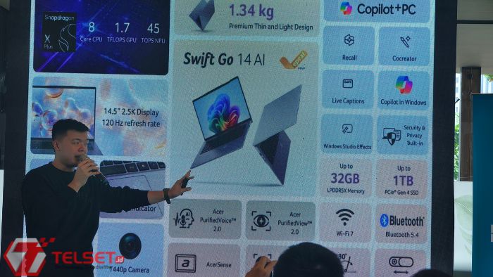 Spesifikasi Acer Swift Go 14 AI 