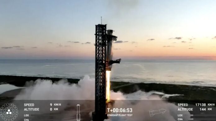 Pendaratan Roket Super Heavy SpaceX